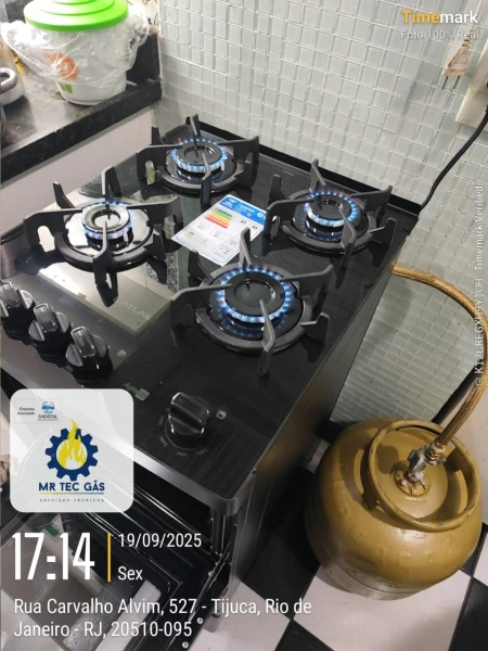 Conversão de fogão para botijão