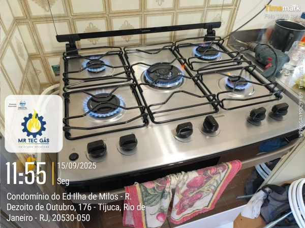 Imagem ilustrativa de Instalação de fogão a gás encanado