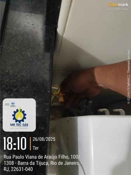 Manutenção de aquecedor a gás na Zona Sul
