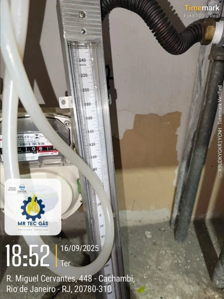 Reparo de tubulação de gás com resina na Zona Sul