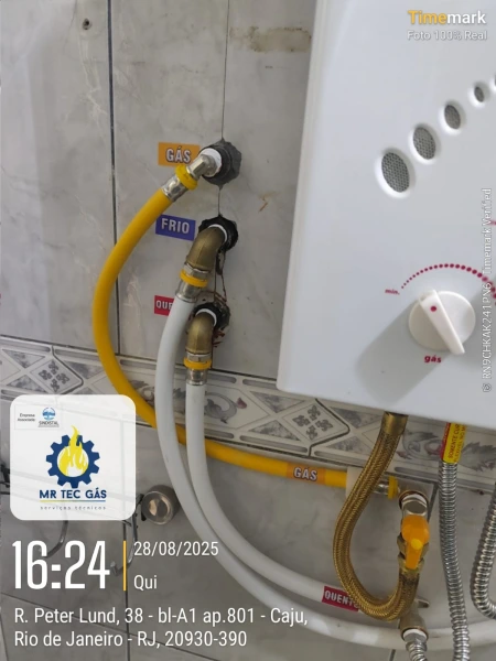 Serviços de instalação de aquecedores